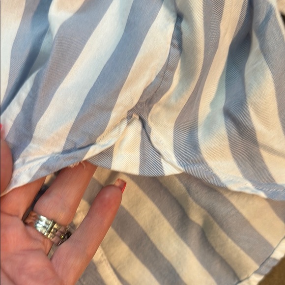 beachlunchlounge Blue and White Striped Button Down Shirt - Picture 6 of 10